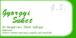 gyorgyi suket business card